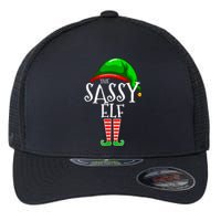 The Sassy Elf Family Matching Group Christmas Gift Funny Flexfit Unipanel Trucker Cap