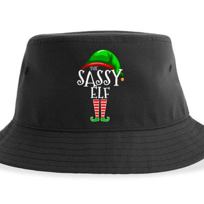 The Sassy Elf Family Matching Group Christmas Gift Funny Sustainable Bucket Hat