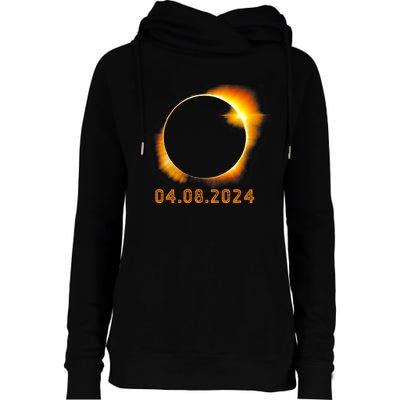 Total Solar Eclipse April 8 2024 Trending Design Womens Funnel Neck Pullover Hood