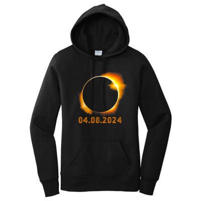 Total Solar Eclipse April 8 2024 Trending Design Women's Pullover Hoodie