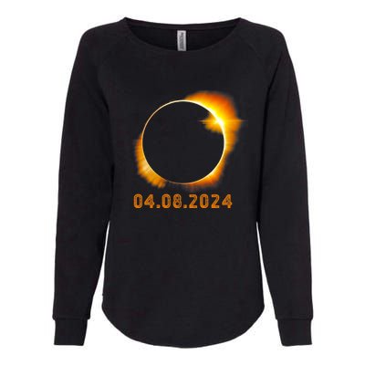 Total Solar Eclipse April 8 2024 Trending Design Womens California Wash Sweatshirt