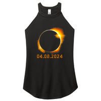 Total Solar Eclipse April 8 2024 Trending Design Women's Perfect Tri Rocker Tank