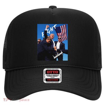Trump Signature Edition Bold Design High Crown Mesh Back Trucker Hat