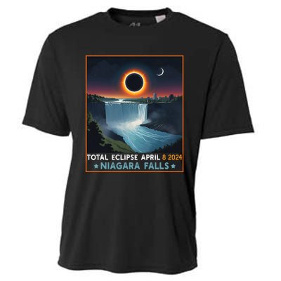 Total Solar Eclipse April 8th 2024 Niagara Falls New York Cooling Performance Crew T-Shirt