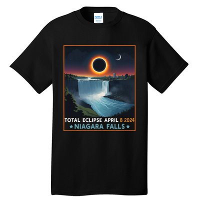 Total Solar Eclipse April 8th 2024 Niagara Falls New York Tall T-Shirt