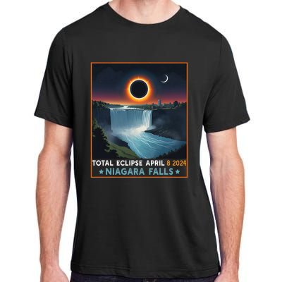 Total Solar Eclipse April 8th 2024 Niagara Falls New York Adult ChromaSoft Performance T-Shirt