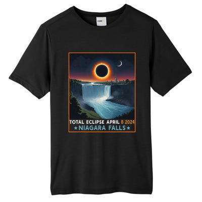 Total Solar Eclipse April 8th 2024 Niagara Falls New York Tall Fusion ChromaSoft Performance T-Shirt