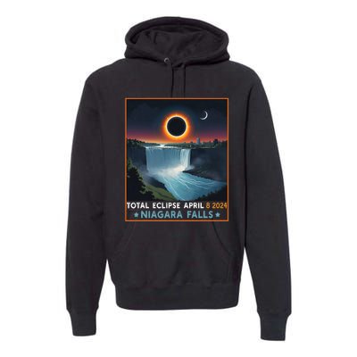 Total Solar Eclipse April 8th 2024 Niagara Falls New York Premium Hoodie