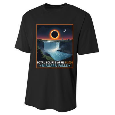 Total Solar Eclipse April 8th 2024 Niagara Falls New York Performance Sprint T-Shirt