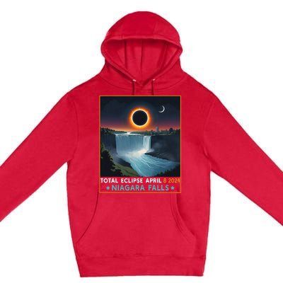 Total Solar Eclipse April 8th 2024 Niagara Falls New York Premium Pullover Hoodie