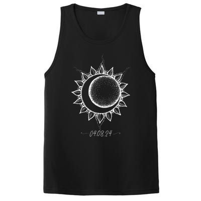 Total Solar Eclipse April 8 2024 Sun Moon Boho Eclipse PosiCharge Competitor Tank