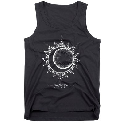 Total Solar Eclipse April 8 2024 Sun Moon Boho Eclipse Tank Top