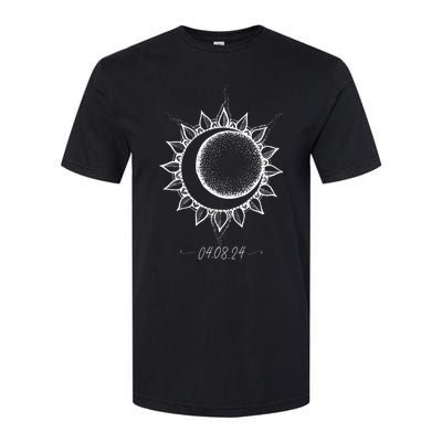 Total Solar Eclipse April 8 2024 Sun Moon Boho Eclipse Softstyle® CVC T-Shirt