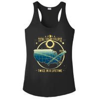 Total Solar Eclipse Twice In A Lifetime 2024 Ladies PosiCharge Competitor Racerback Tank