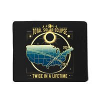 Total Solar Eclipse Twice In A Lifetime 2024 Mousepad