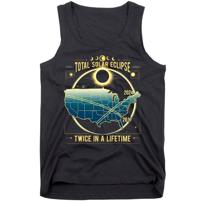 Total Solar Eclipse Twice In A Lifetime 2024 Tank Top