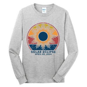 Total Solar Eclipse April 8 2024 Tall Long Sleeve T-Shirt