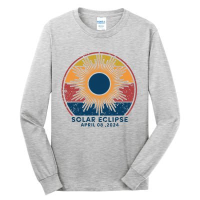 Total Solar Eclipse April 8 2024 Tall Long Sleeve T-Shirt