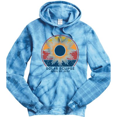 Total Solar Eclipse April 8 2024 Tie Dye Hoodie