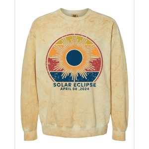 Total Solar Eclipse April 8 2024 Colorblast Crewneck Sweatshirt