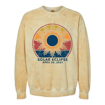 Total Solar Eclipse April 8 2024 Colorblast Crewneck Sweatshirt