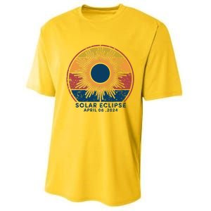 Total Solar Eclipse April 8 2024 Performance Sprint T-Shirt