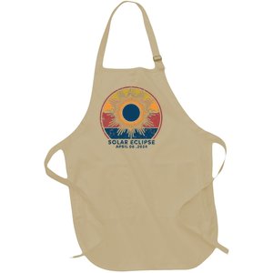 Total Solar Eclipse April 8 2024 Full-Length Apron With Pockets