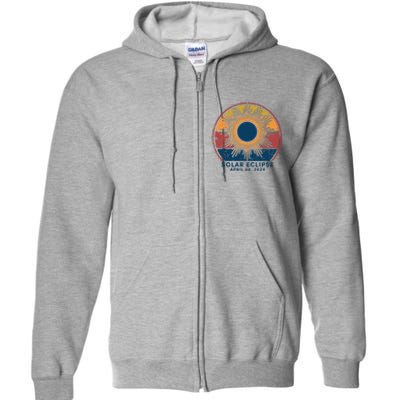 Total Solar Eclipse April 8 2024 Full Zip Hoodie