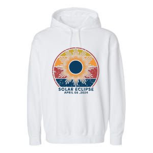 Total Solar Eclipse April 8 2024 Garment-Dyed Fleece Hoodie