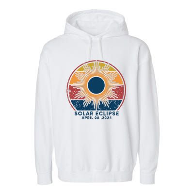 Total Solar Eclipse April 8 2024 Garment-Dyed Fleece Hoodie