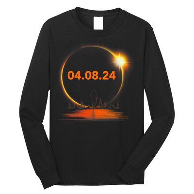 Total Solar Eclipse 2024 USA April 8 2024 Long Sleeve Shirt
