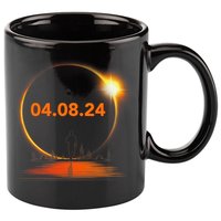 Total Solar Eclipse 2024 USA April 8 2024 11oz C Handle Ceramic Mug