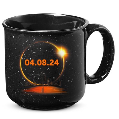 Total Solar Eclipse 2024 USA April 8 2024 15oz Campfire Ceramic Mug