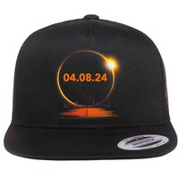 Total Solar Eclipse 2024 USA April 8 2024 Flat Bill Trucker Hat