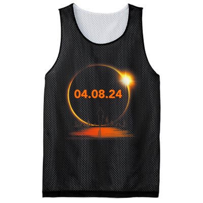 Total Solar Eclipse 2024 USA April 8 2024 Mesh Reversible Basketball Jersey Tank