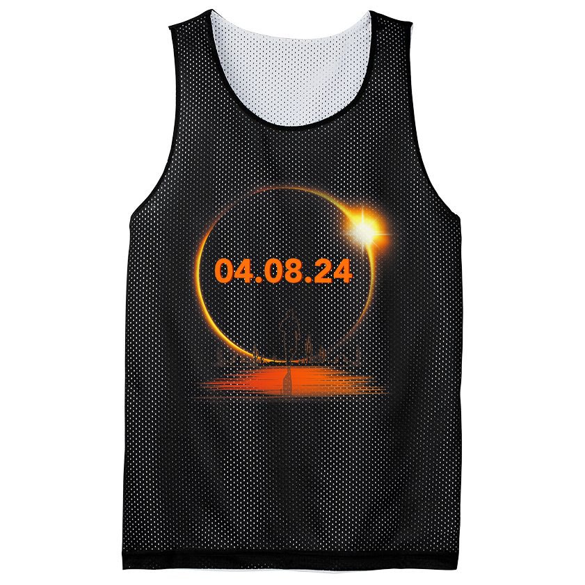 Total Solar Eclipse 2024 USA April 8 2024 Mesh Reversible Basketball Jersey Tank