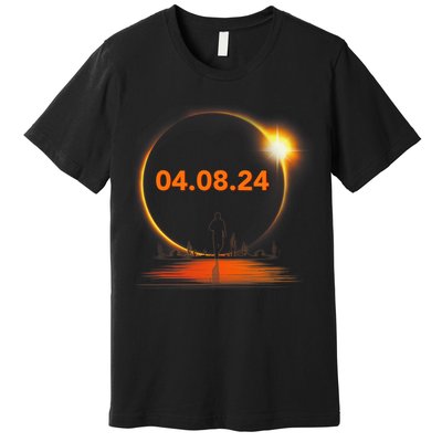 Total Solar Eclipse 2024 USA April 8 2024 Premium T-Shirt
