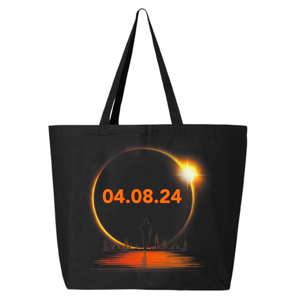 Total Solar Eclipse 2024 USA April 8 2024 25L Jumbo Tote