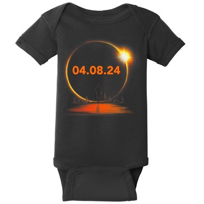 Total Solar Eclipse 2024 USA April 8 2024 Baby Bodysuit