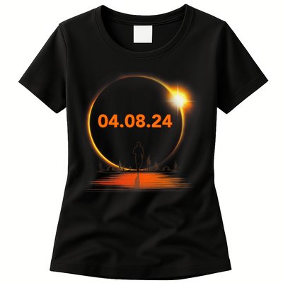 Total Solar Eclipse 2024 USA April 8 2024 Womens T-Shirt