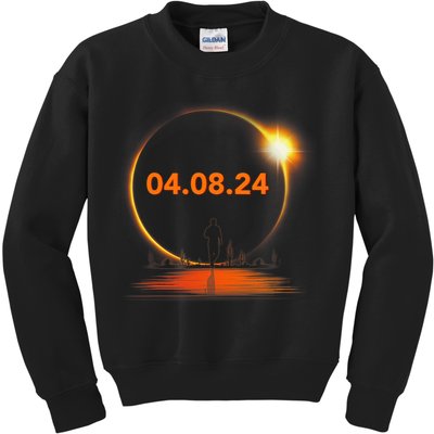 Total Solar Eclipse 2024 USA April 8 2024 Kids Sweatshirt