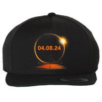 Total Solar Eclipse 2024 USA April 8 2024 Wool Snapback Cap