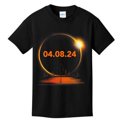 Total Solar Eclipse 2024 USA April 8 2024 Kids T-Shirt