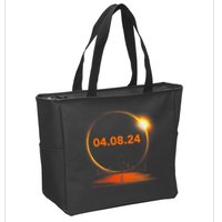 Total Solar Eclipse 2024 USA April 8 2024 Zip Tote Bag