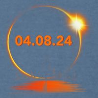 Total Solar Eclipse 2024 USA April 8 2024 Garment-Dyed Sweatshirt