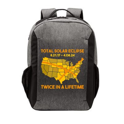 Total Solar Eclipse Twice In A Lifetime 2017 2024 April 8 2024 Usa Map Vector Backpack