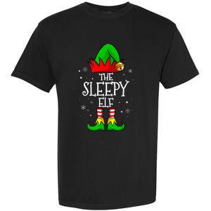 The Sleepy Elf Christmas Family Matching Xmas Garment-Dyed Heavyweight T-Shirt