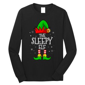 The Sleepy Elf Christmas Family Matching Xmas Long Sleeve Shirt