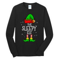 The Sleepy Elf Christmas Family Matching Xmas Tall Long Sleeve T-Shirt