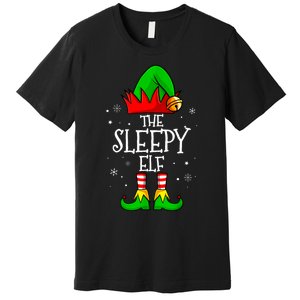 The Sleepy Elf Christmas Family Matching Xmas Premium T-Shirt